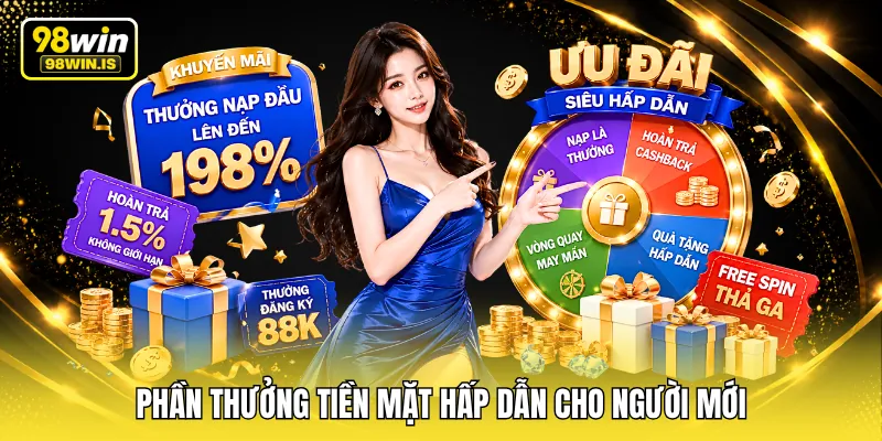 phan thuong tien mat hap dan cho nguoi moi Phần thưởng tiền mặt hấp dẫn cho người mới